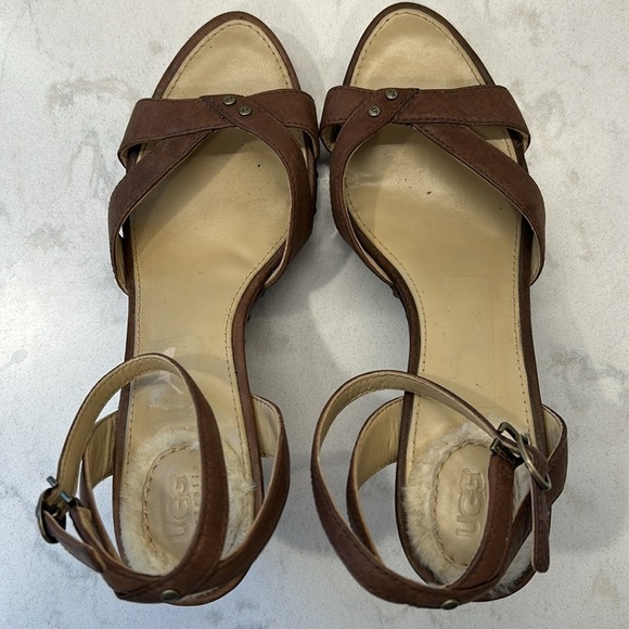 UGG Australia Rochelle Buckle Wedges Platforms Sandals for Women 8 - Picture 7 of 16